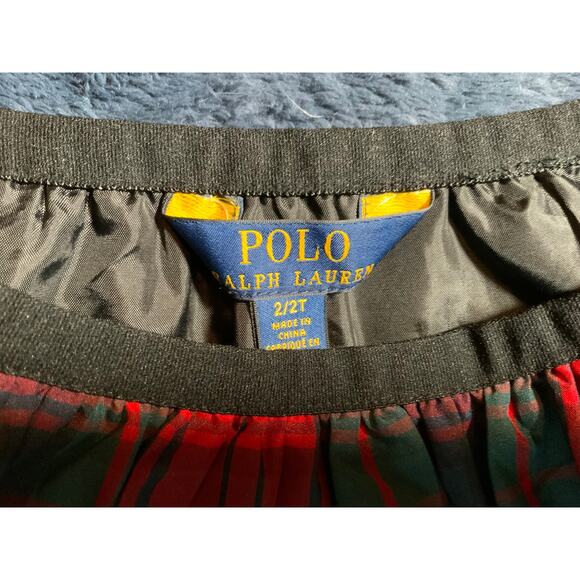 Polo Ralph Lauren Holiday Set - Size 2T - Tartan Skirt - Picture 3 of 5
